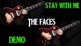 how to play quotStay With Mequot on guitar by The Faces  electric guitar lesson  DEMO [upl. by Bilow]