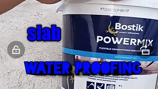 slab water proofingbostik power mix [upl. by Calvina]