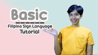 Basic Filipino Sign Languge Tutorial  Rai Zason [upl. by Ailed]