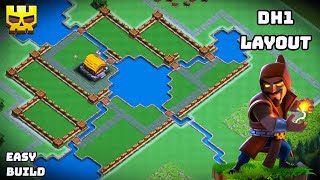 Builders Workshop Level 1 Base Layout  Clan Capital Base  Builders Workshop Layout  Coc [upl. by Ahsimit454]