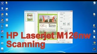 HP Laserjet M126nw Scanning [upl. by Asusej]