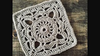 Granny square Cuadro de la abuela a crochet [upl. by Yllrebmik]