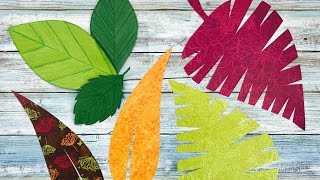 COMO HACER HOJAS DE PAPEL  MOLDES GRATIS  HOW TO MAKE PAPER LEAVES [upl. by Ariadne189]