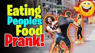 Eating peoples food prank [upl. by Bette-Ann]