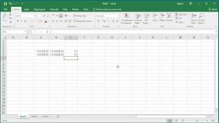 How to Calculate Number of Days between two Dates in Excel 2016 [upl. by Ddat]