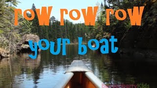 Row Row Row Your Boat Song  Row Your Boat Round Lyrics [upl. by Cirdnek]