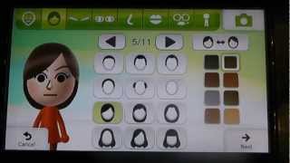 Nintendo WII U Gamepad  Mii Maker Tour  Demonstration [upl. by Annaert]