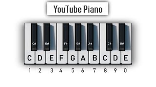 YouTube Piano  Play It With Your Computer Keyboard [upl. by Sparks363]