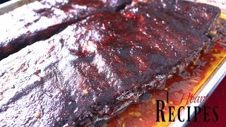 Best Oven Baked BBQ Ribs  I Heart Recipes [upl. by Teodorico]