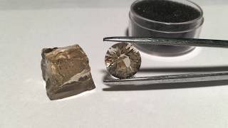 Learn to Facet cut Gems  Lesson 1  Dopping the Stone and Preforming [upl. by Lydie]