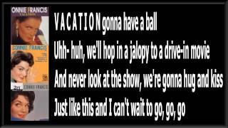 Vacation  Connie Francis   Lyrics [upl. by Washko]