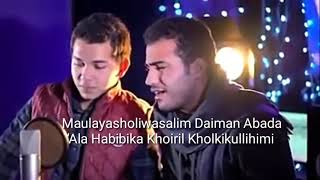 Lirik Medley Shalawat  Mohamed tarek amp mohamed Youssef [upl. by Nnaul]