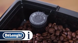 How to make coffee using coffee beans in your DeLonghi Dinamica ECAM 35015B coffee machine [upl. by Etra]