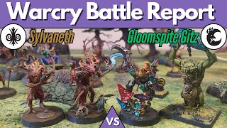 Gloomspite Gitz vs Sylvaneth  Warcry Battle Report [upl. by Olim]