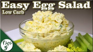 Low Carb Egg Salad Recipe  Keto [upl. by Ocirema]