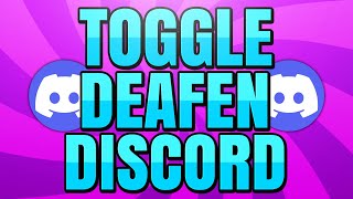 How to Toggle Deafen on Discord [upl. by Adnilasor]