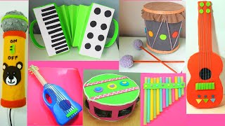 6 INSTRUMENTOS CASEROS CON RECICLAJE ♬ Diy Manualidades [upl. by Oirtemed642]