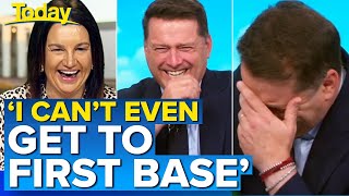 Jacqui Lambies opinion on the bonk ban has Karl in stitches  Today Show Australia [upl. by Branham]