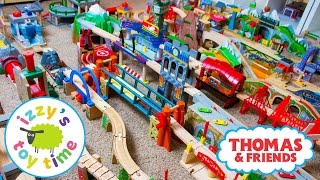 Thomas and Friends  Thomas Train HUGE INVENTORY with KidKraft Brio Imaginarium  Toy Trains 4 Kids [upl. by Anjanette]