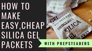 How to Make your own Silica Desiccant Packets for pennies [upl. by Oel]