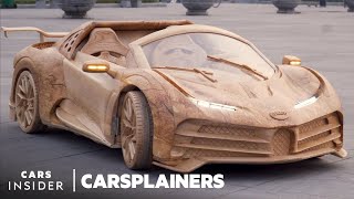 How To Build A Fully Drivable Wooden Bugatti  Carsplainers [upl. by Nalyr]