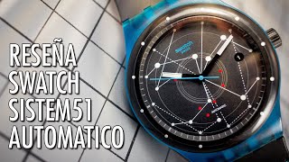 Reseña Swatch Sistem51 Azul Reloj Analógico Automático Juvenil Versátil y Divertido [upl. by Tabb]