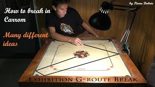 Carrom tricks how to break in many different ways [upl. by Elehcir]