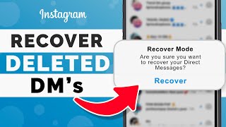 How to Recover Deleted Messages on Instagram in 2022  Instagram DMs [upl. by Mehitable]