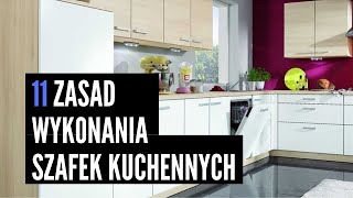 11 zasad wykonania szafek kuchennych [upl. by Yllet759]