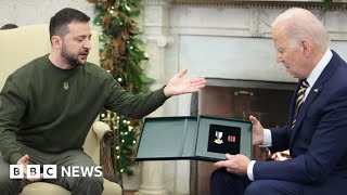 President Zelensky meets President Biden at the White House  BBC News [upl. by Medor]