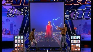 Tony amp Jordan French Twins SHOCK with Virtual Magic on America’s Got Talent [upl. by Binnie29]