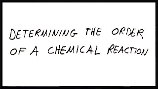 Determining the Order of a Reaction [upl. by Ayekram59]