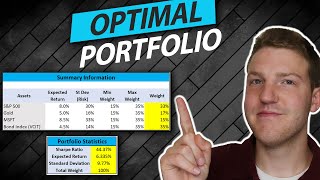 Calculating the Optimal Portfolio in Excel  Portfolio Optimization [upl. by Raseta]