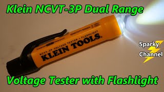 Klein New NCVT3P Dual Range NonContact Voltage Tester with Flashlight [upl. by Anya]