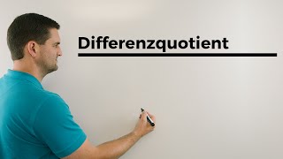 Differenzenquotient Differentialquotient Tangentengleichung Totales Differential  Daniel Jung [upl. by Kan]