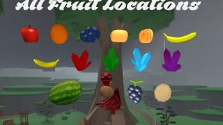 Roblox Treelands  All Fruit Locations [upl. by Sammy145]