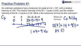 Mass Spectrometry Practice [upl. by Erny]