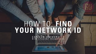 How To Find Your Network ID  Gannon Accepted Student Resources [upl. by Henleigh26]