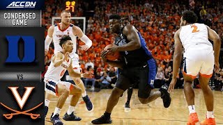 Duke vs Virginia Condensed Game  201819 ACC Basketball [upl. by Becka]