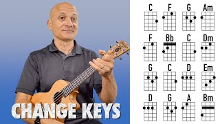 Play Songs in Different Keys  Ukulele Lesson [upl. by Rosa844]