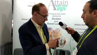 Attain Incontinence Control Device at CES 2019 [upl. by Anerbas]