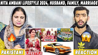 Reaction On Nita Ambani Lifestyle 2024 Husband Family Marriage Jewelry House Income Biography [upl. by Koral]