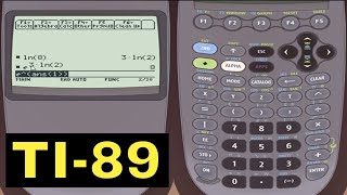 TI89 Calculator  06  Logarithms and Square Roots [upl. by Frolick]