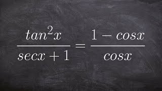 Verifying a trigonometric identity [upl. by Nailliw488]