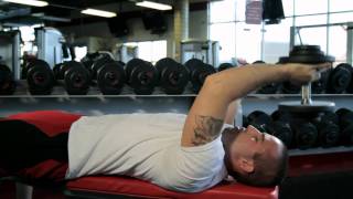 Dumbbell Lying Tricep Extensions [upl. by Ahsata]