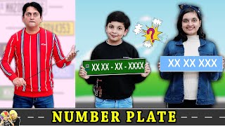 NUMBER PLATE  Master Ji Ki Class  Family Challenge  GK Aayu and Pihu Show [upl. by Cheadle254]