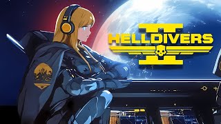 Lofi Helldivers 2 🚀 OST Chill Piano Mix  Take a Break From Diving [upl. by Acirea]