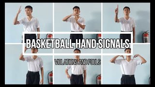 Basketball Hand Signals Violations and Fouls [upl. by Norward]