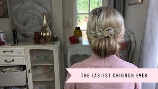 How To Make An Easy Chignon By SweetHearts Hair [upl. by Petta]