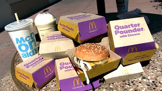 10 Quarter Pounders amp a Shake McDonalds Challenge [upl. by Krenn]